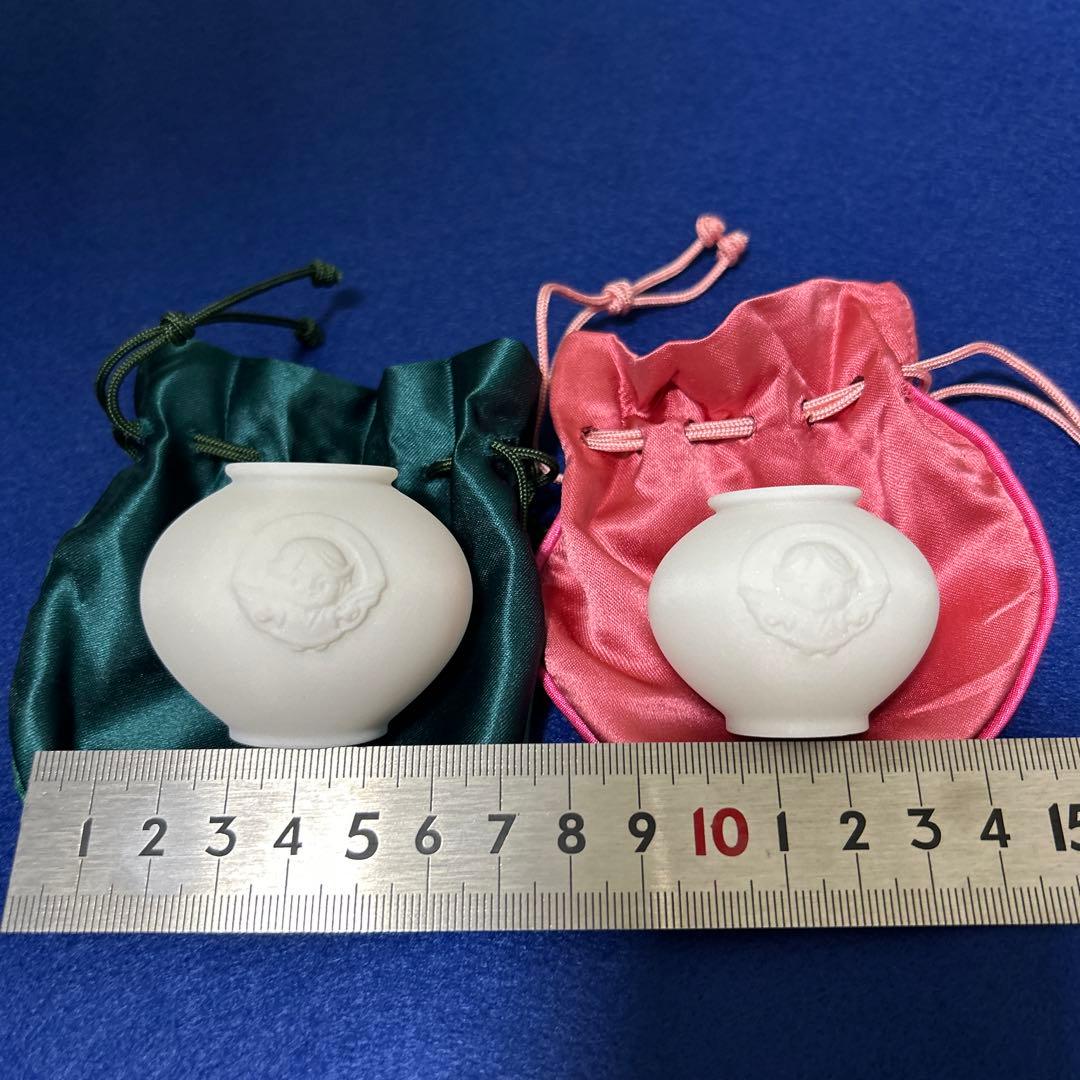 【天てん みなと】統一教会　ミニ壺　2個セット　袋付　箱付