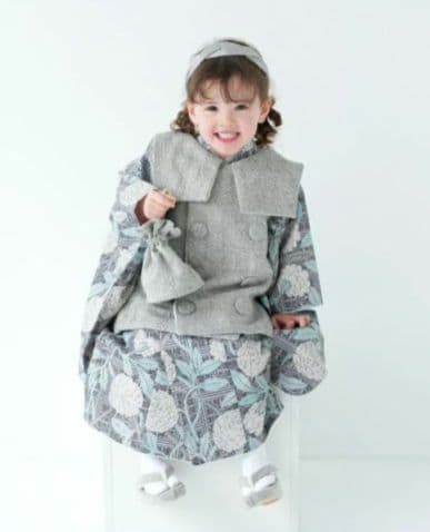 BABA様　ひよこ商店　七五三　3歳用被布セット　utatane　和装