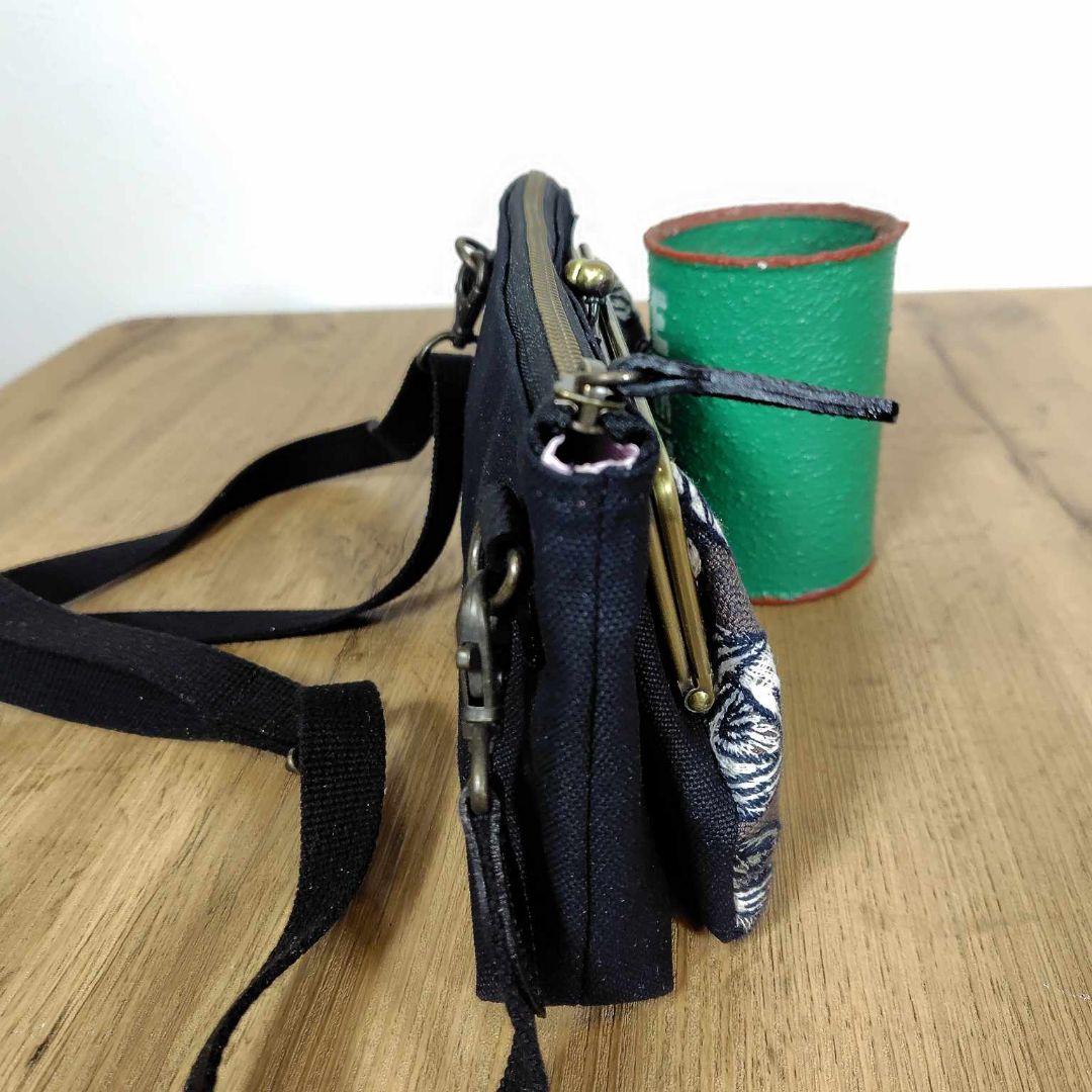 ミナペルホネン/rosyロージィーブラウン/がま口お財布ポシェットmina-