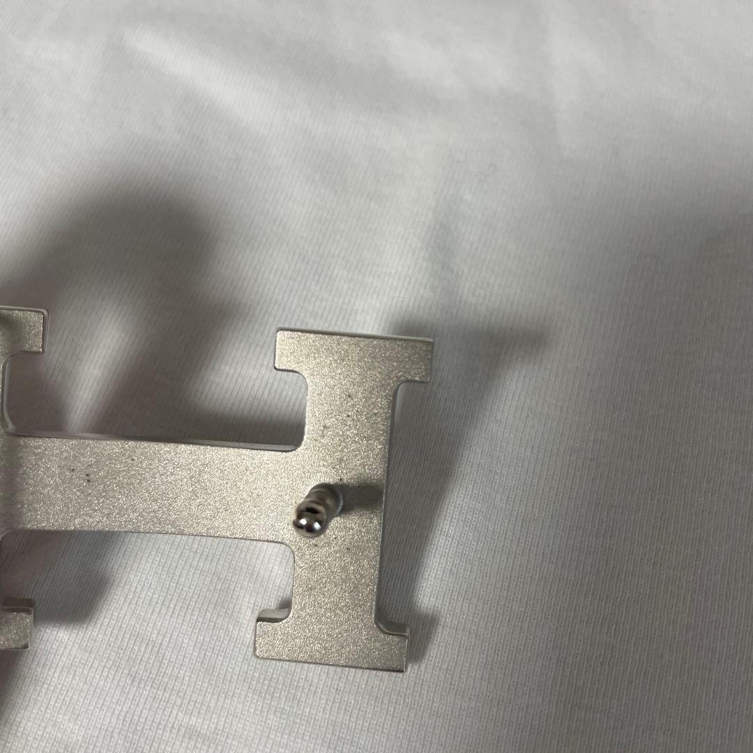 エルメスベルトバックルのみ《H》 シルバー中古32mmシルバー