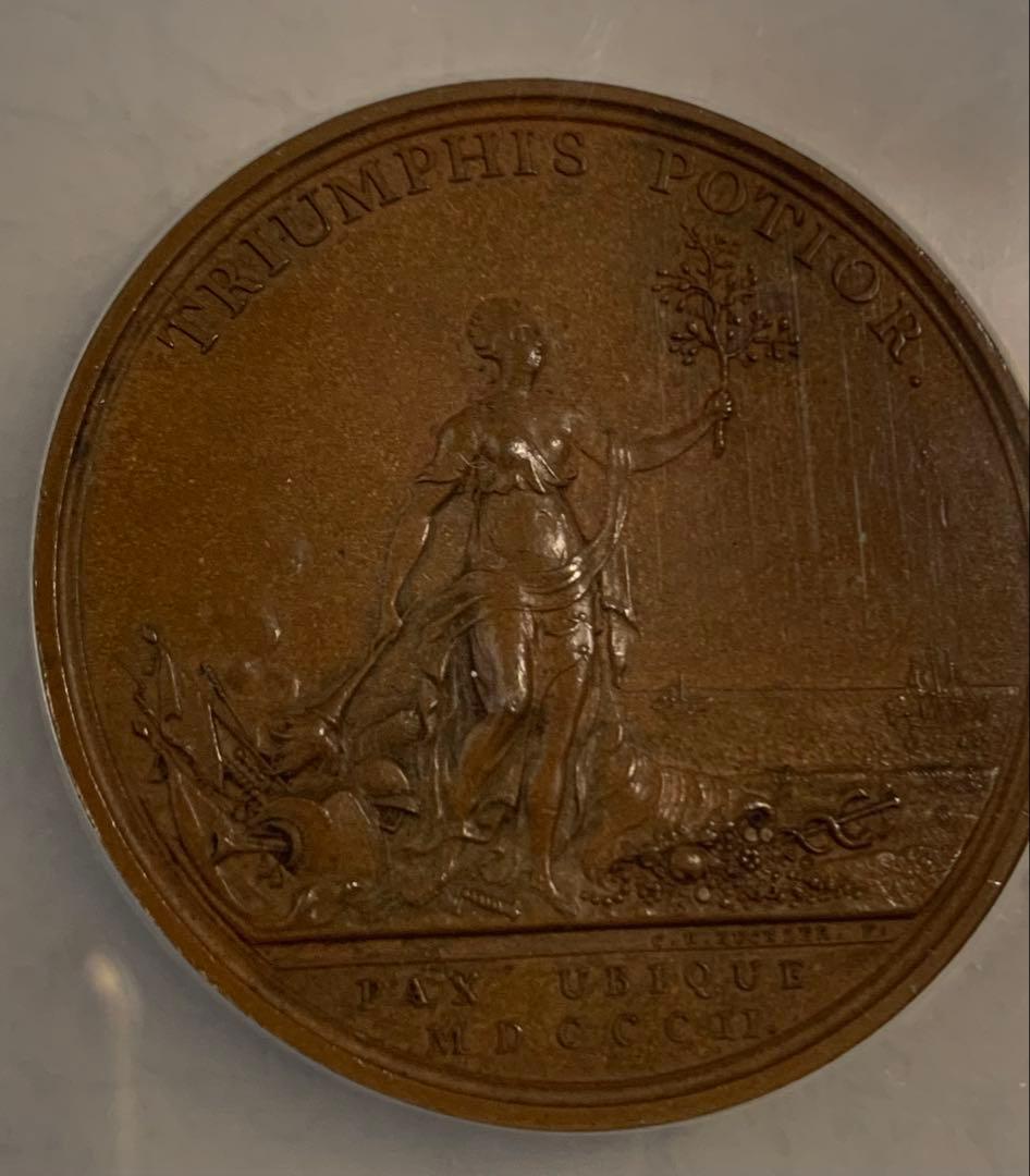 ジョージ3世 ヒストリカルメダル アミアンの平和　1802年