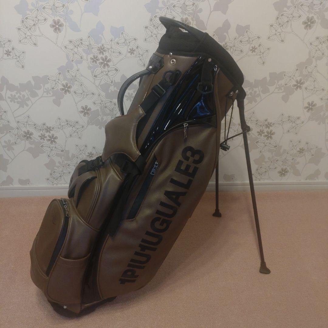 1piu1uguale3 　キャディバック　ブラウン　【破れ修正済】