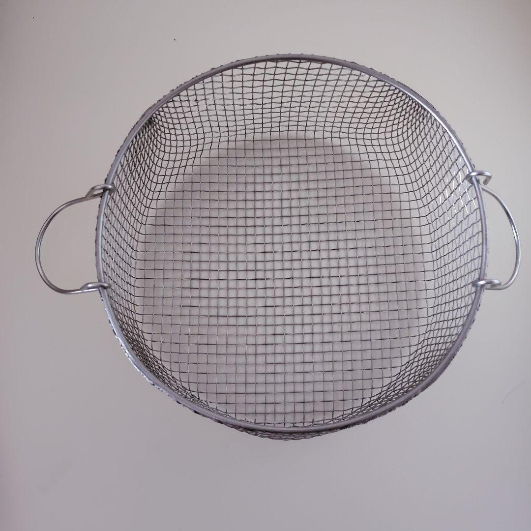 鳥井金網工芸 丸かご 水切りかご ステンレス製
