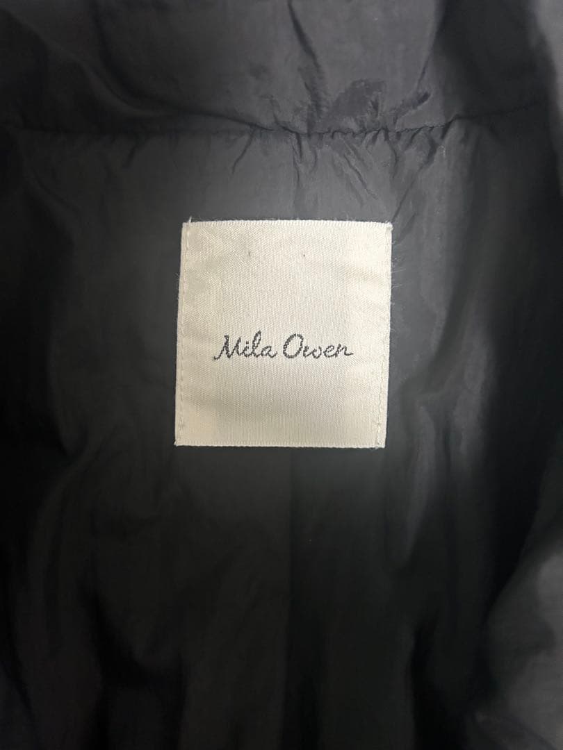 Mila Owenミラオーウェン　フレンチダウンハーフ丈パデッドコート ブラック