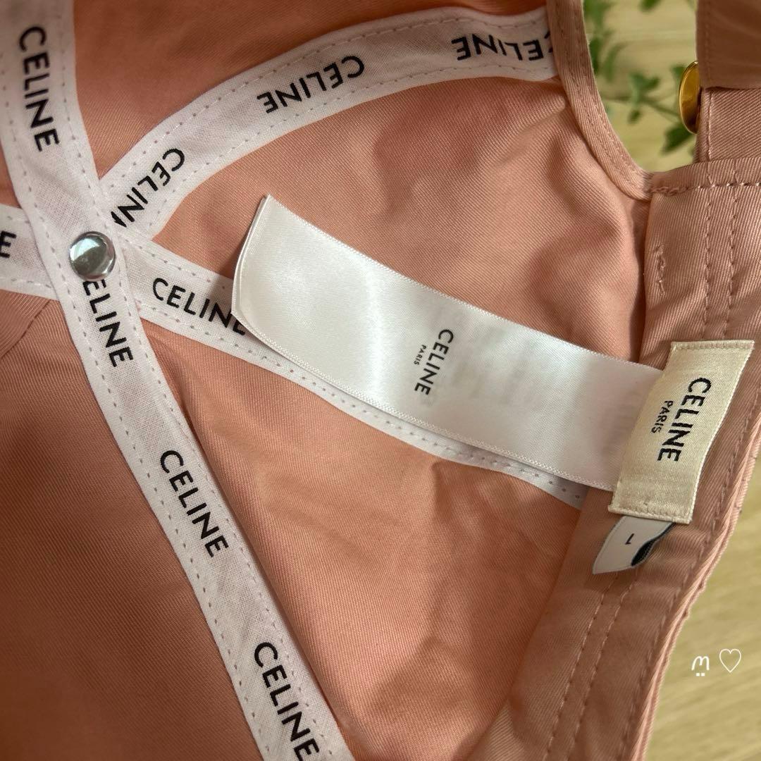 CELINE　セリーヌ トリオンフベースボールキャップ　L　ヴィンテージピンク