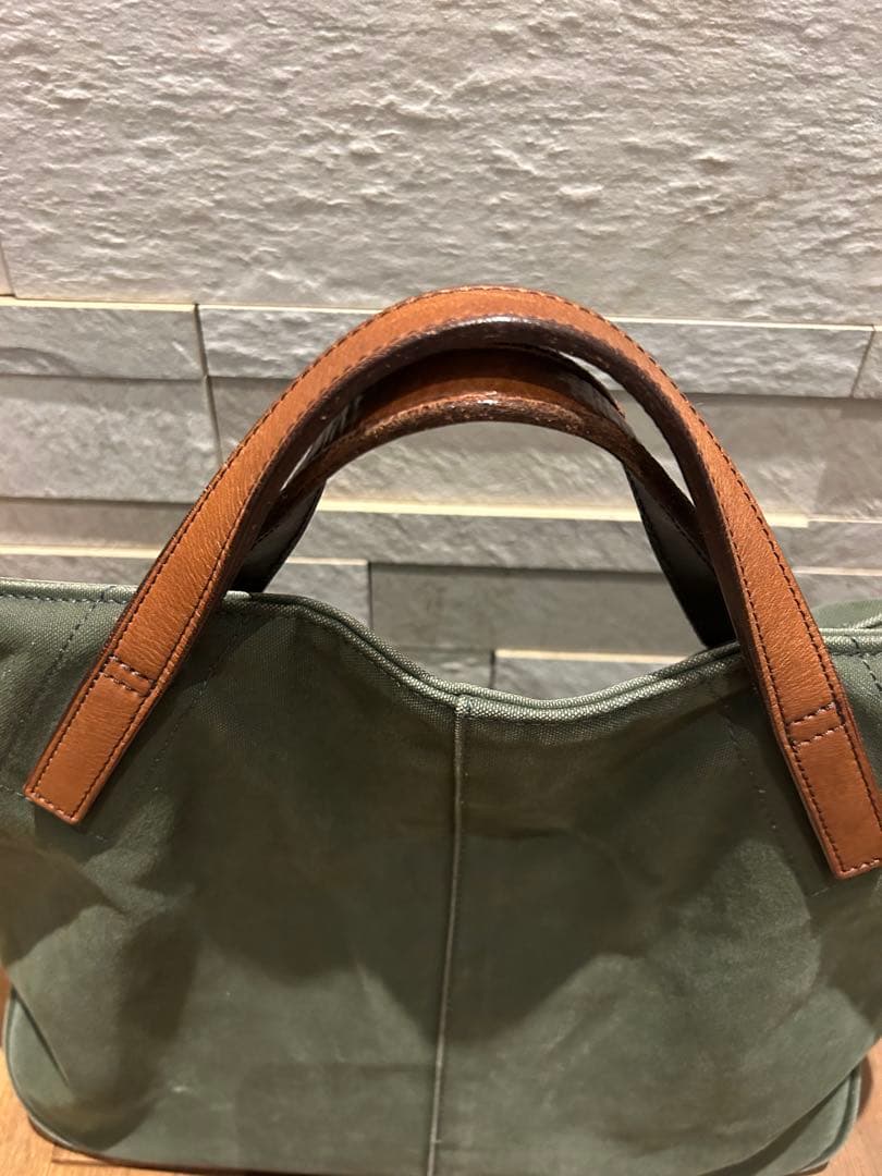  Peak スノーピーク コットン　ビジネスバック オリーブカラー