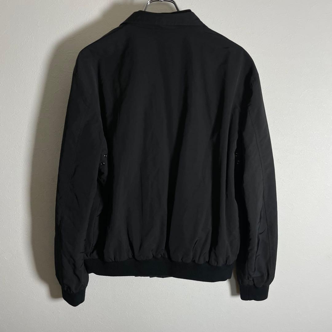 【良品】ポロラルフローレン スイングトップ 裏地チェック ポニー刺繍ロゴ 黒 M