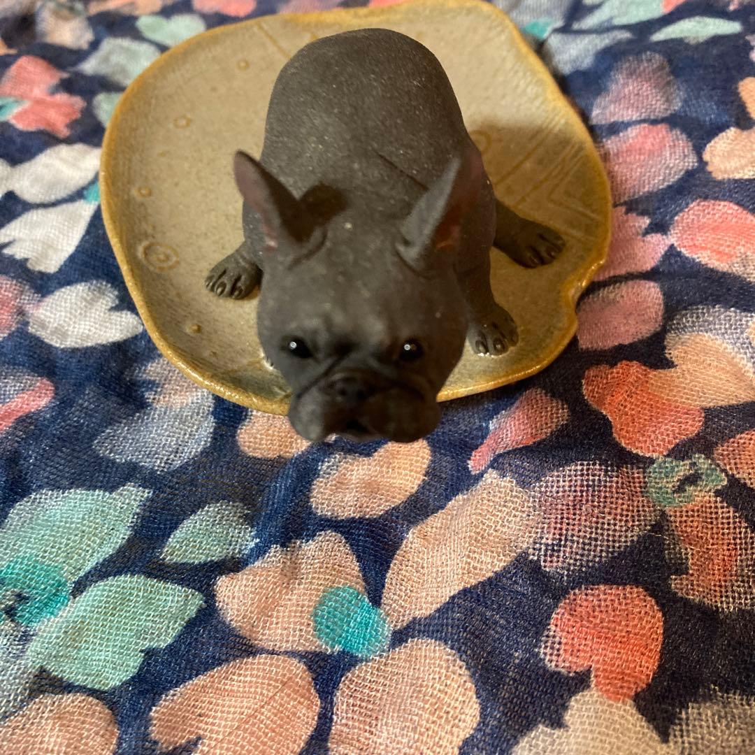 新品　ゆとり炉 陶器 フレンチブルドッグ ブリンドル　値下げ