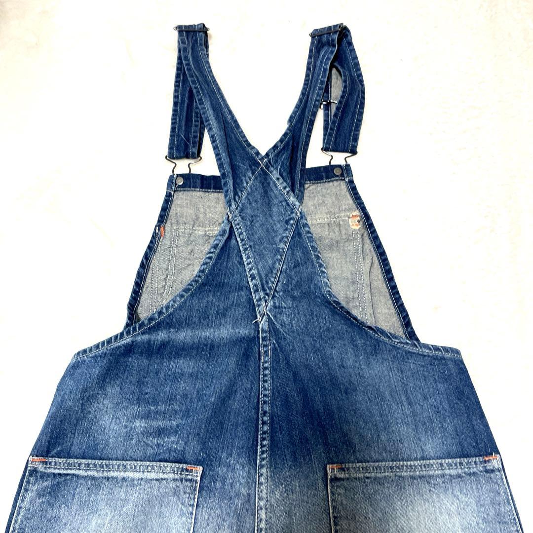ポロラルフローレン　サロペット　デニムオーバーオール ダメージ加工　XS