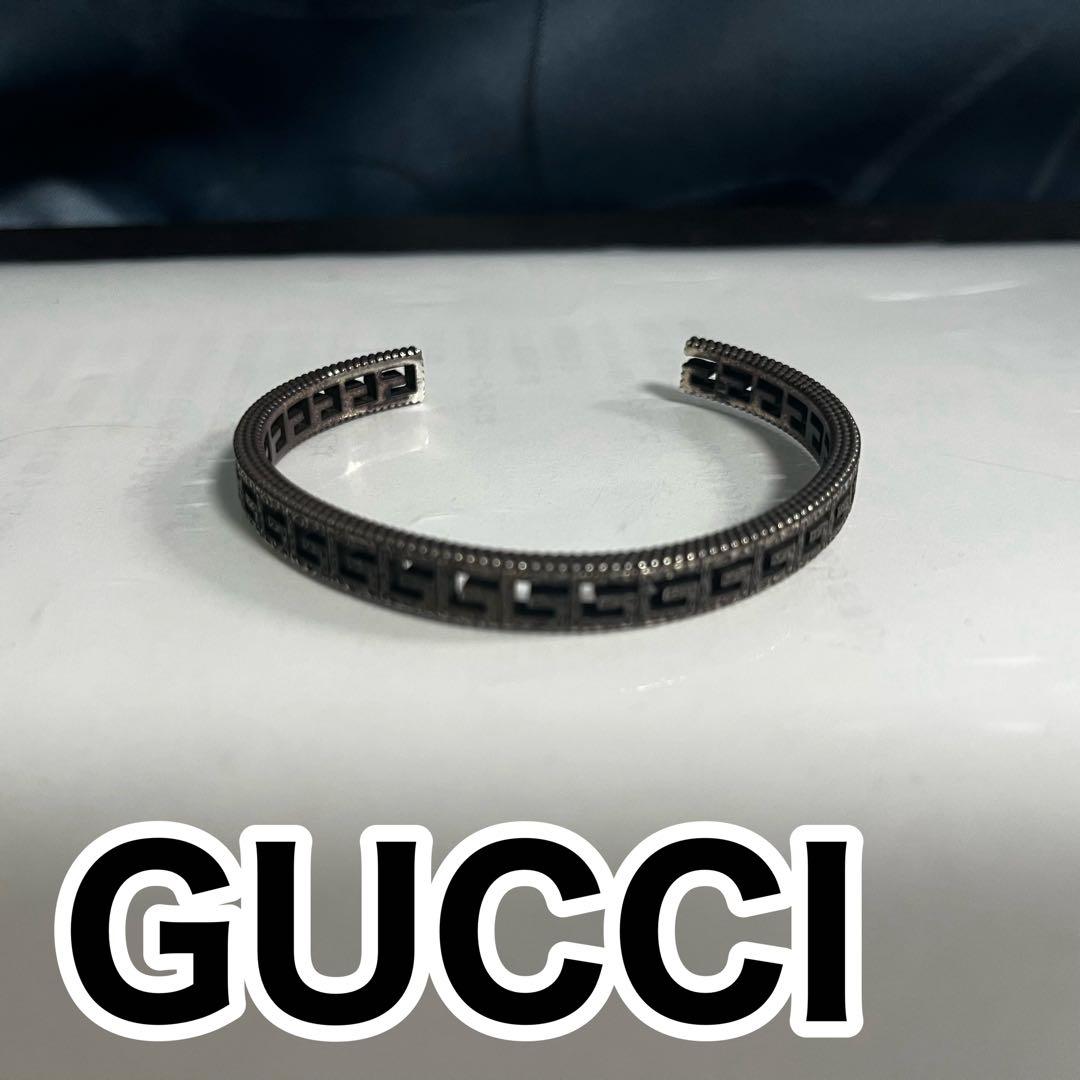 【GUCCI】 スクエアG ブレスレット バングル 箱あり 正規品