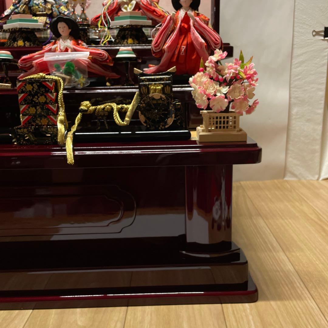 雛人形　吉徳　３段5人飾り　花ひいな　A-1