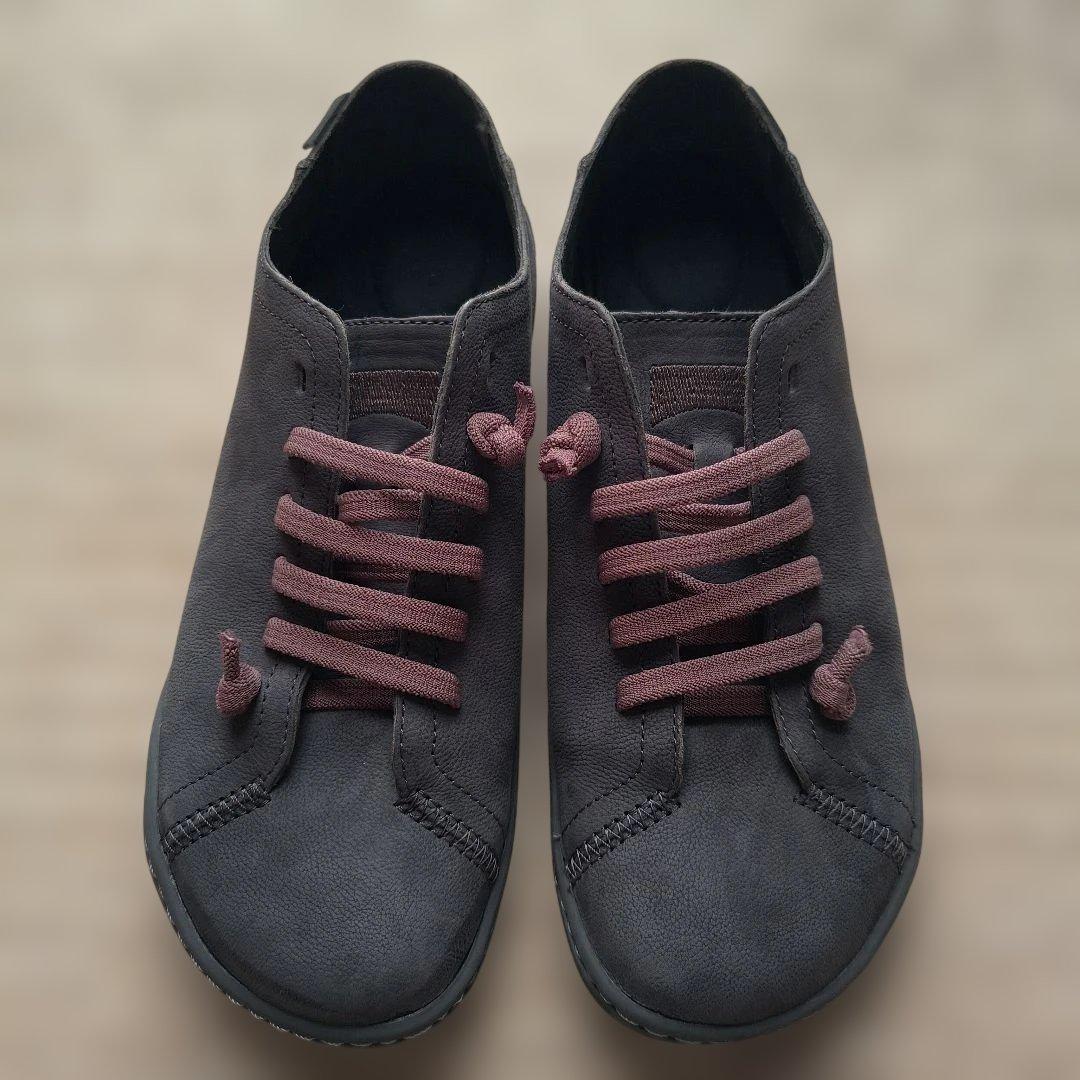 【最終価格】CAMPER カンペール レザースニーカー グレー ペウカミ