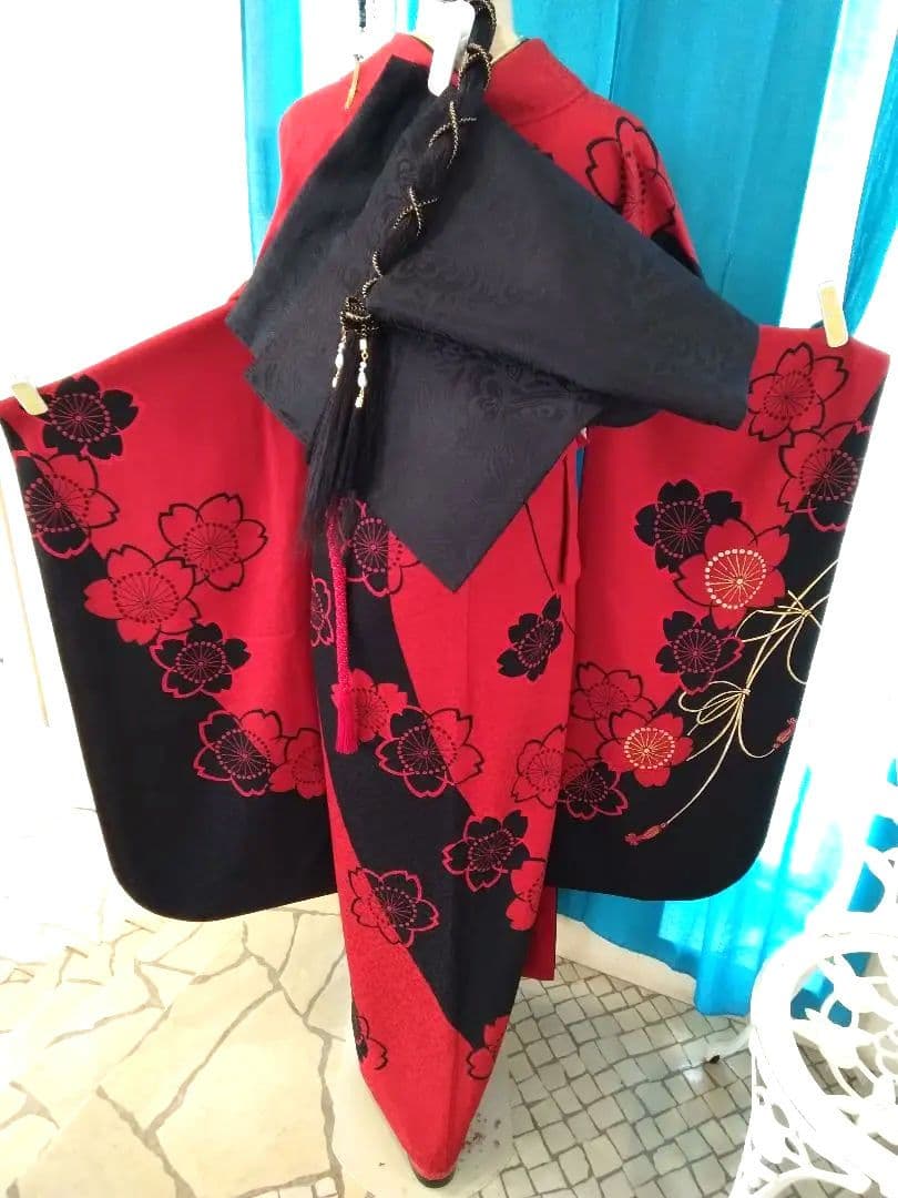 振袖フルセット、京都きもの友禅振袖、重ね衿帯揚げ帯締め、袋帯、襦袢、ガード加工