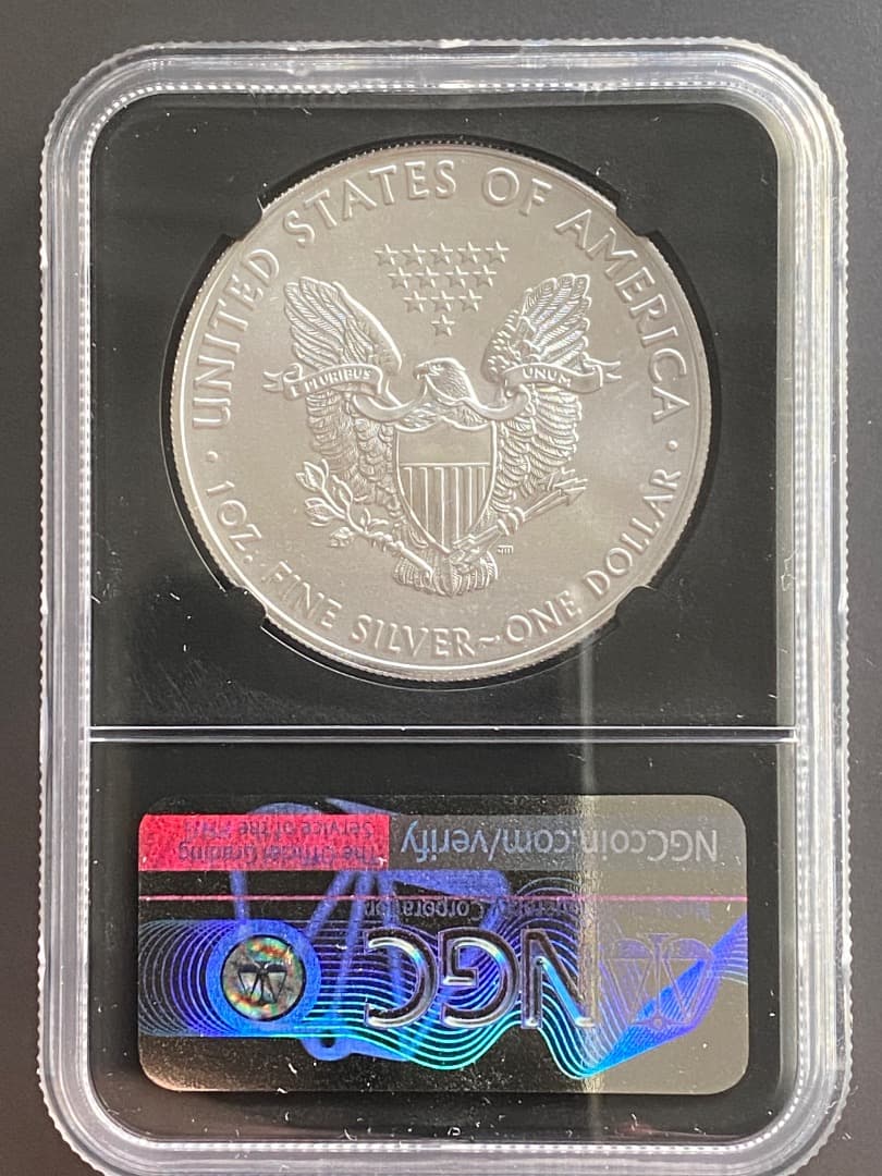 2020年 NGC MS69 イーグル銀貨 1オンス 1oz イーグル ラベル