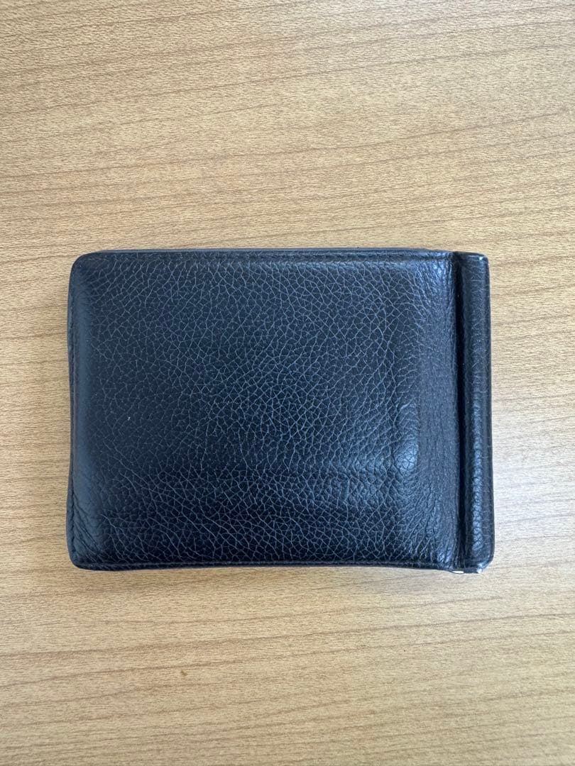 BALENCIAGA 二つ折りマネークリップ 黒