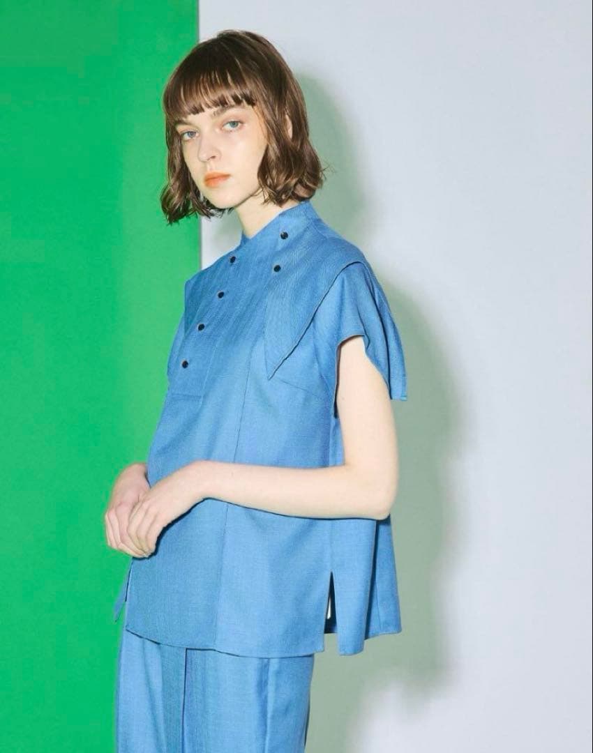 UNITED TOKYO アシメレイヤーリネン ブラウス STUDIOUS