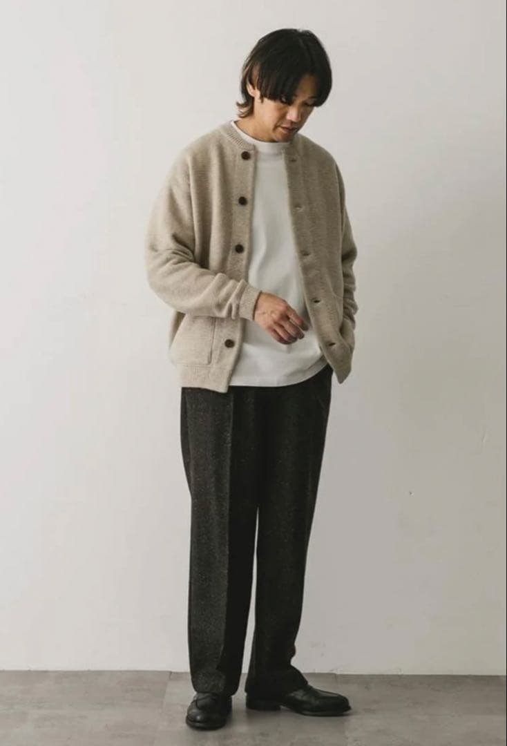 【値下げ中】【アーバンリサーチドアーズ】 ハミルトンウールガーターカーディガン