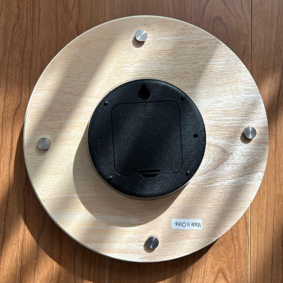 ラウンド チャビーフレーム 掛け時計 静音【ART OF BLACK】