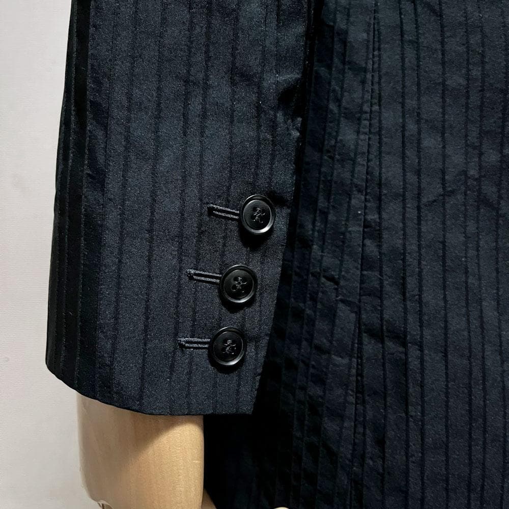 美品 MaxMara 最高級白タグ シルク トレンチコート ベルト付き ブラック