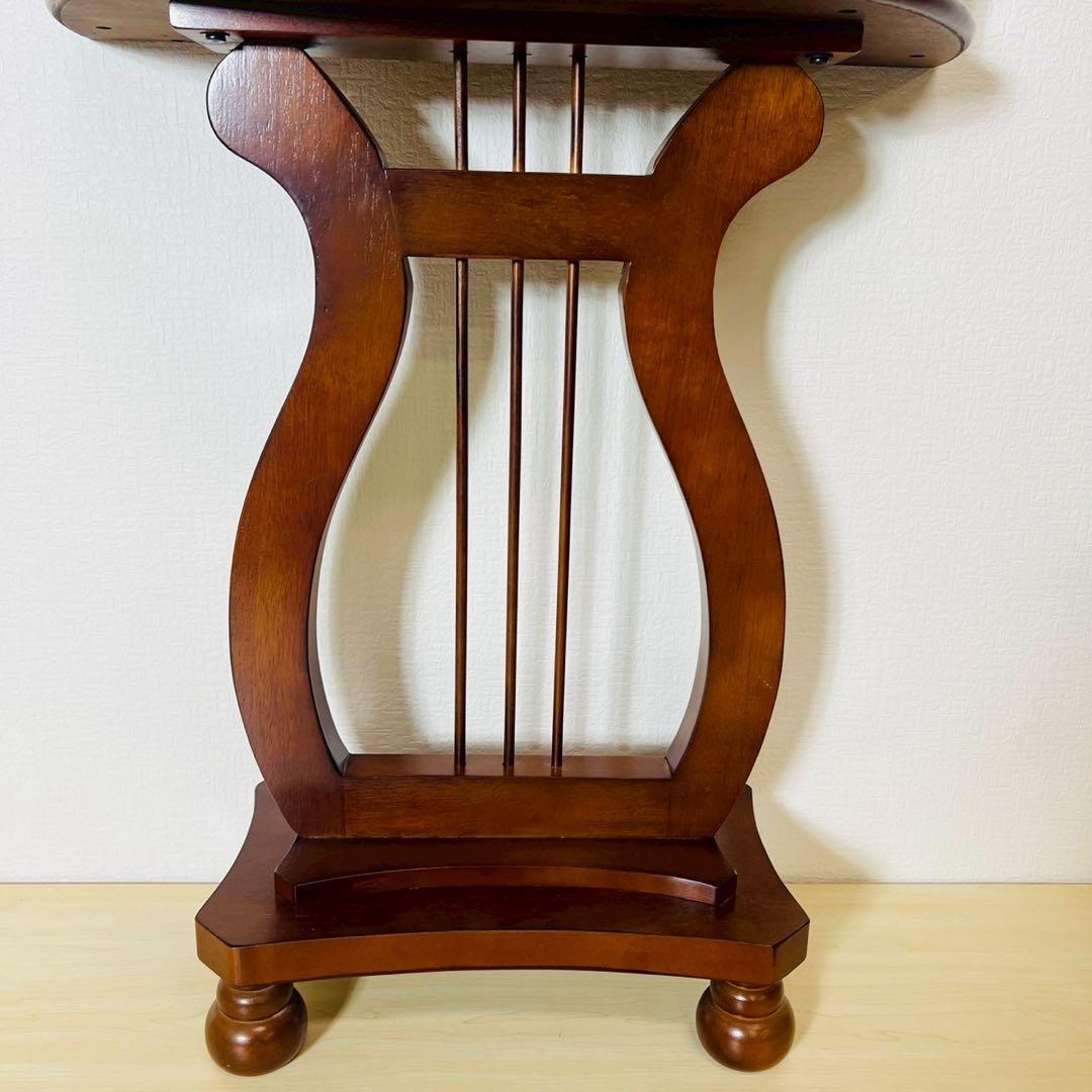 サイドテーブル コンソールテーブル ハープデザイン 半円