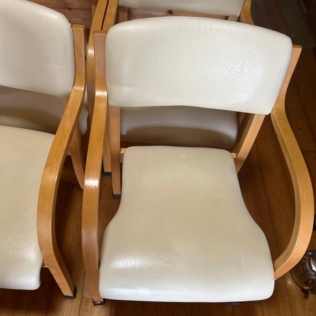 介護施設用イス 肘付き 立ち座りサポートチェア アーム付き介護用椅子　2