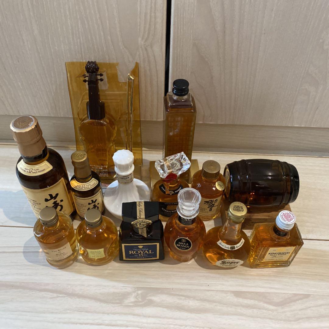 山崎12年、響、他ミニボトル14本セット