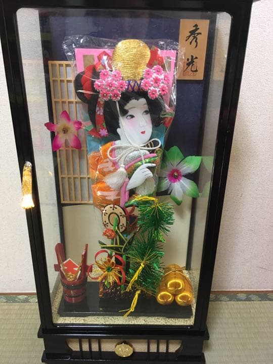 羽子板 ガラスケース オルゴール