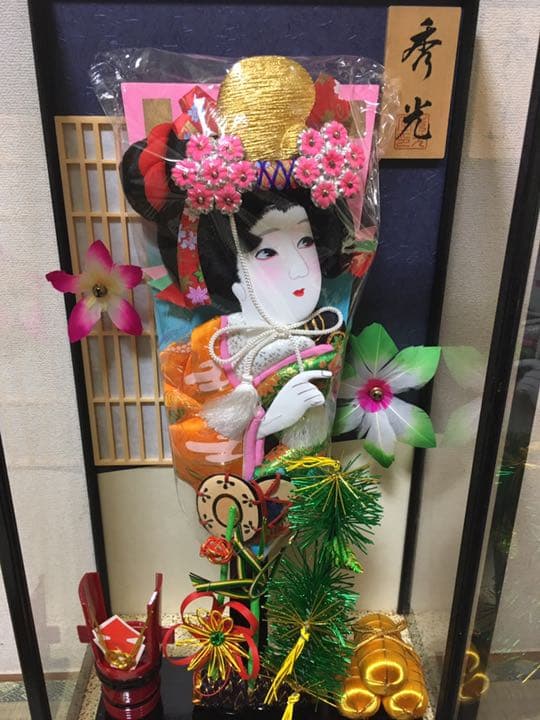 羽子板 ガラスケース オルゴール