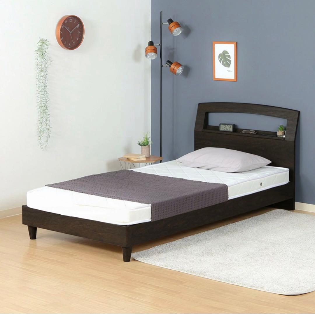 【送料無料・新品未使用】木製ベッドフレーム　ヘーゼル　S シングル