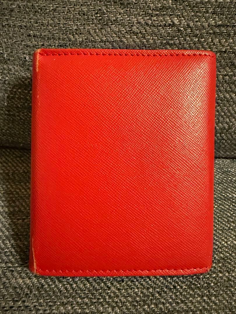 PRADA サフィアーノレザー 3つ折り財布 レッド
