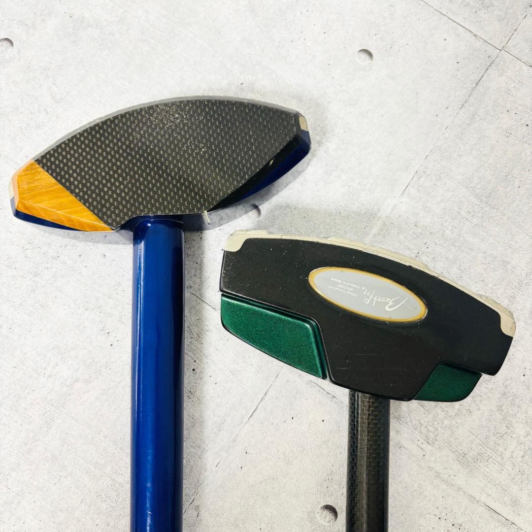 グラウンドゴルフ クラブ 2本セット アシックス ハタチ クラブバッグ付き