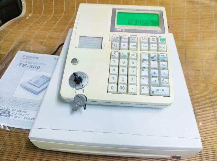 カシオレジスター　TE-300　フル設定無料　 送料無料人気機種　151617