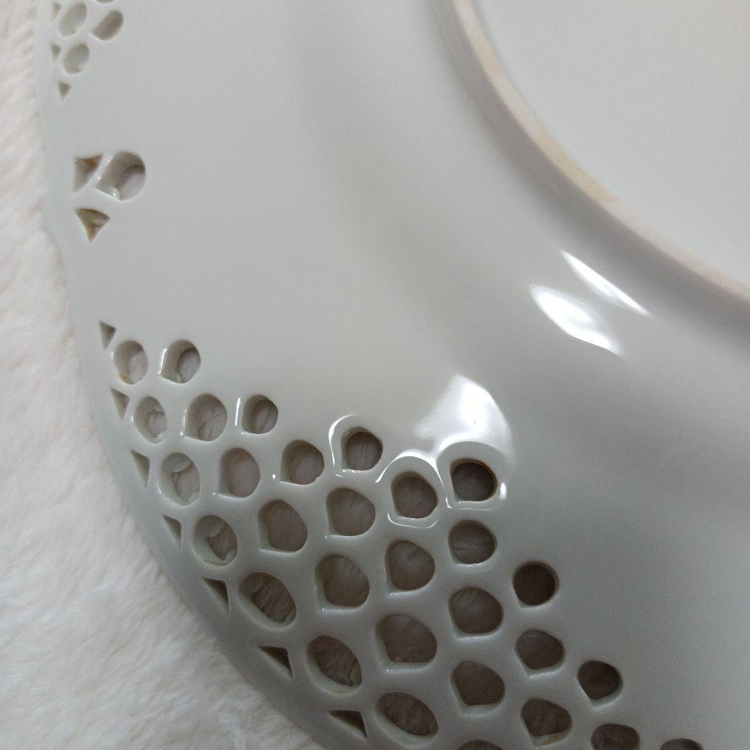 レア物　マイセンブルーオーキッドレースプレート