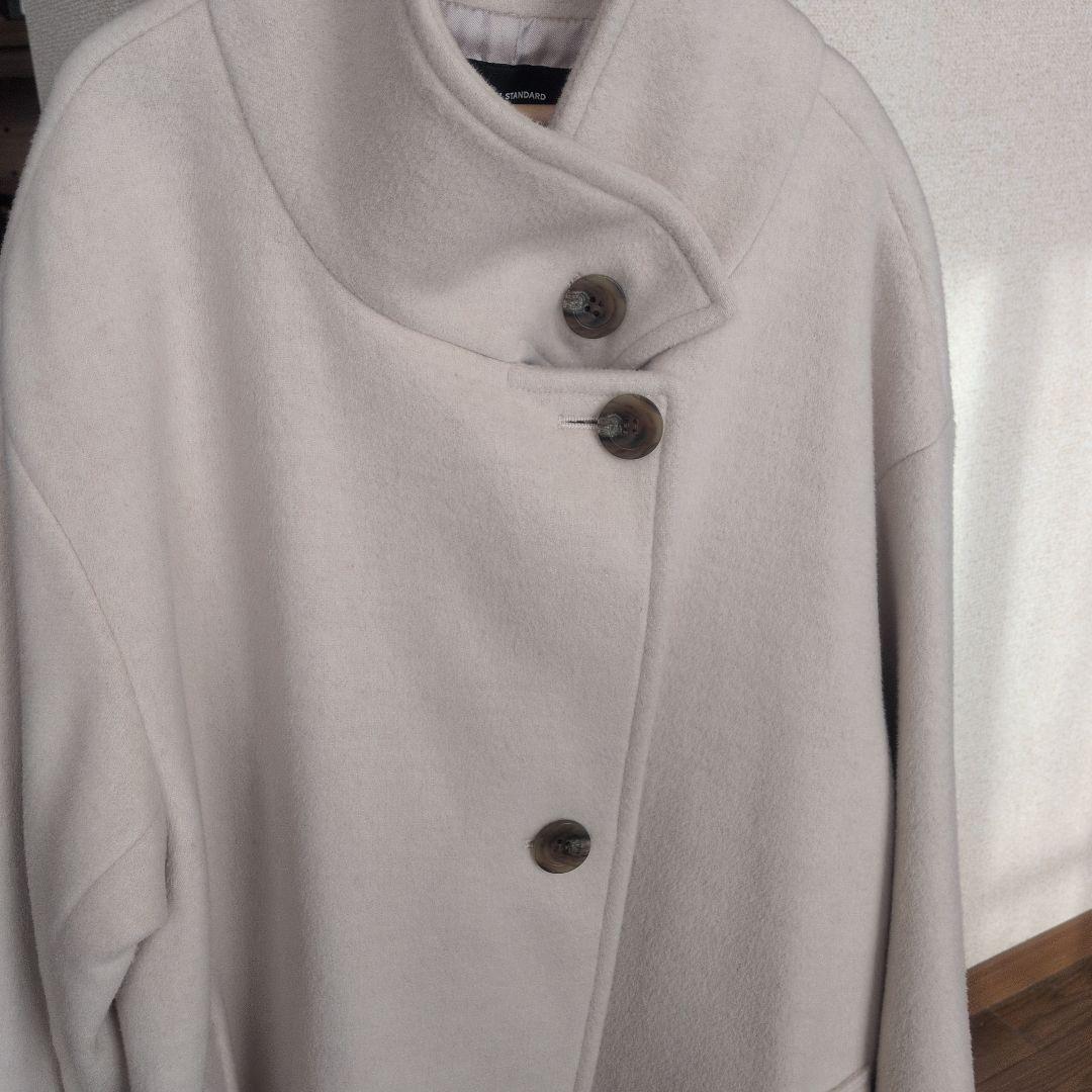 ジャーナルスタンダード スーパー140ハイネックテントコート　ウールコート