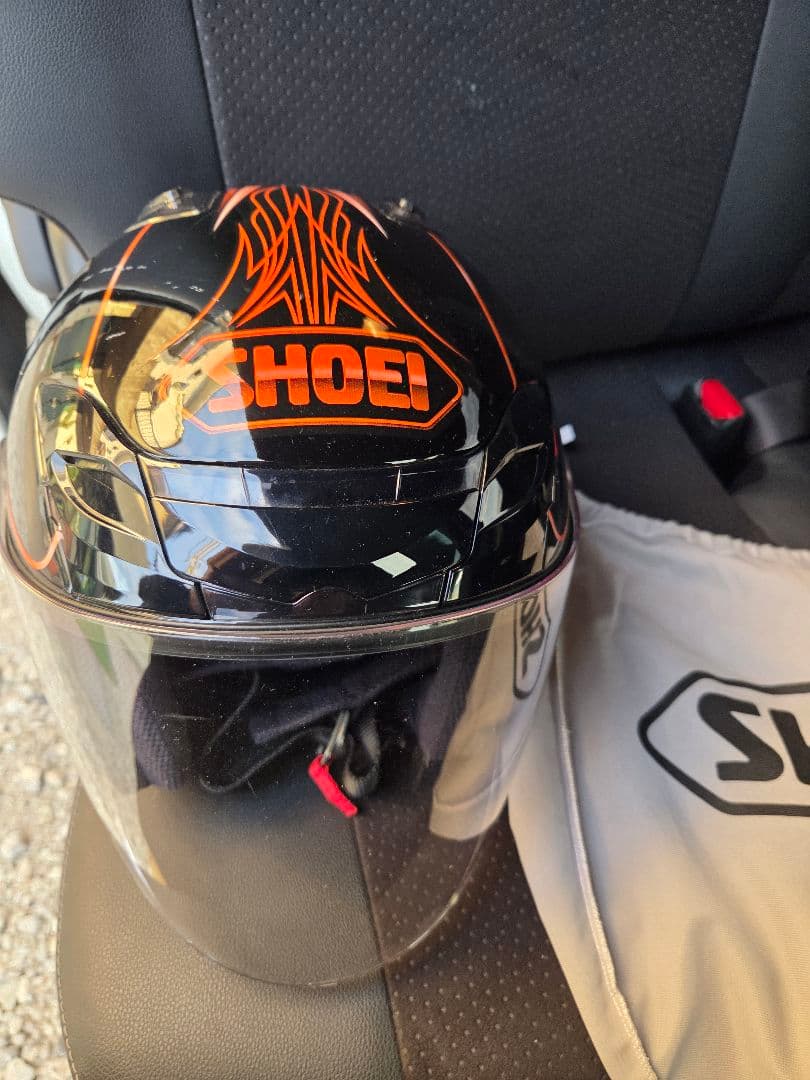 SHOEI フルフェイスヘルメット 黒/オレンジ
