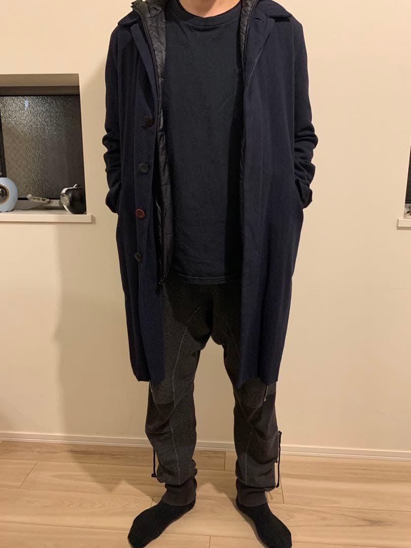 UNDERCOVER Wツイルライナー付ステンカラー3WAYコート ネイビー