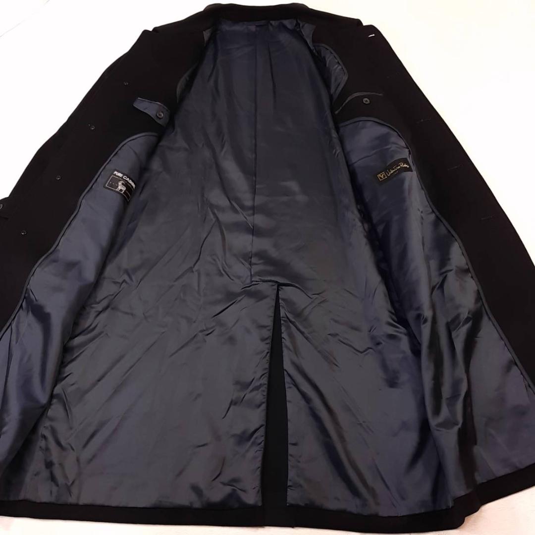 p2美品★VARENTINO★高級カシミヤ100% 撥水抗菌防臭加工 コートXL