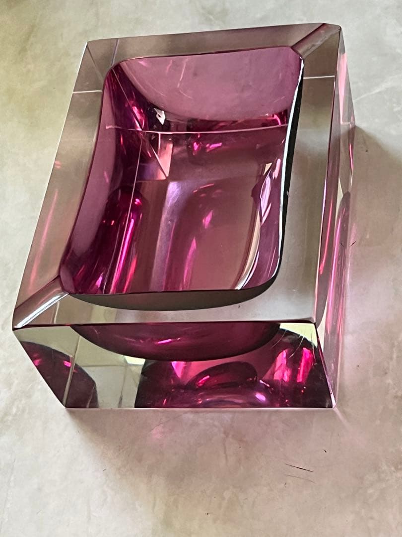 灰皿　ガラス　クリスタル