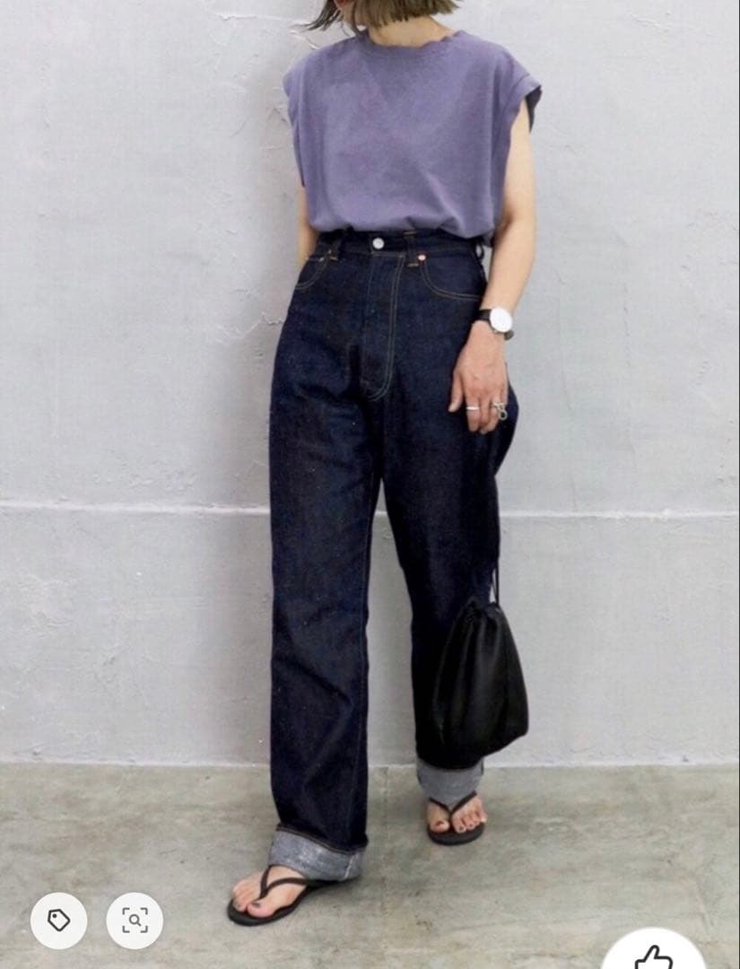 THE SHINZONE ザシンゾーン ハイウエストデニム ネップ　36