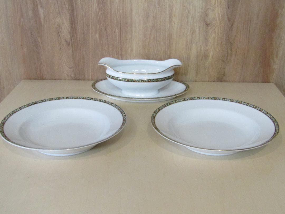 オールドノリタケ　グレイビーポートとカレー皿　3点セット　希少品　アンティーク