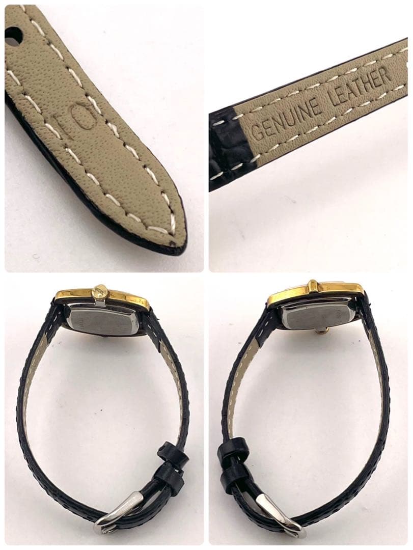 【稼働】Dior BULOVA Wネーム 手巻き時計 ゴールド レディース