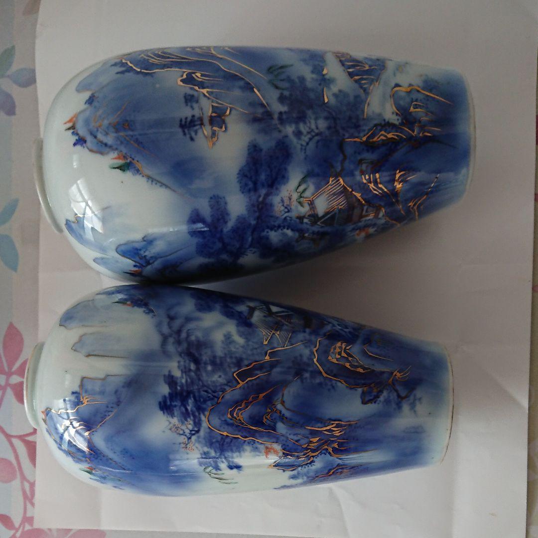 吉祥★古～い！ペア花瓶？(２個一対)