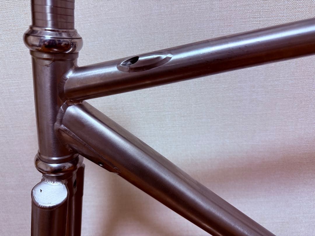 チタン製 ロードバイクフレーム　510サイズ　クリスキング製チタンヘッドパーツ付