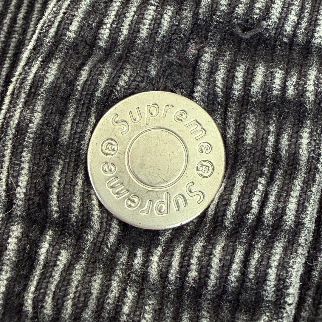 Supreme　Washed Corduroy　コーデュロイ シャツ　黒　Ｍ