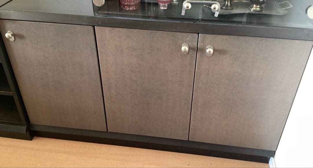 収納棚 チェスト 食器棚　山品木工② ヴィンテージ　120×42.5×71cm