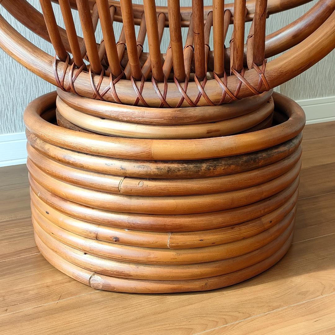 ラタン　ロッキングチェア　回転椅子　曲木椅子　パーソナルチェア