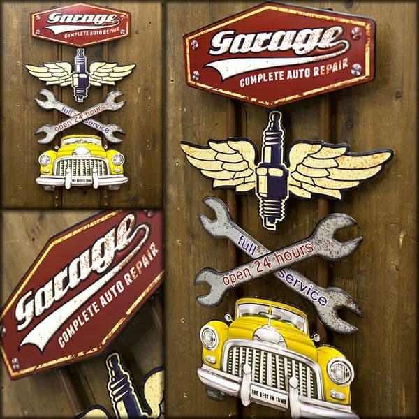 要問い合わせ♥️アメ車好きならたまらない♥️ブリキ看板　アメリカン雑貨　６種