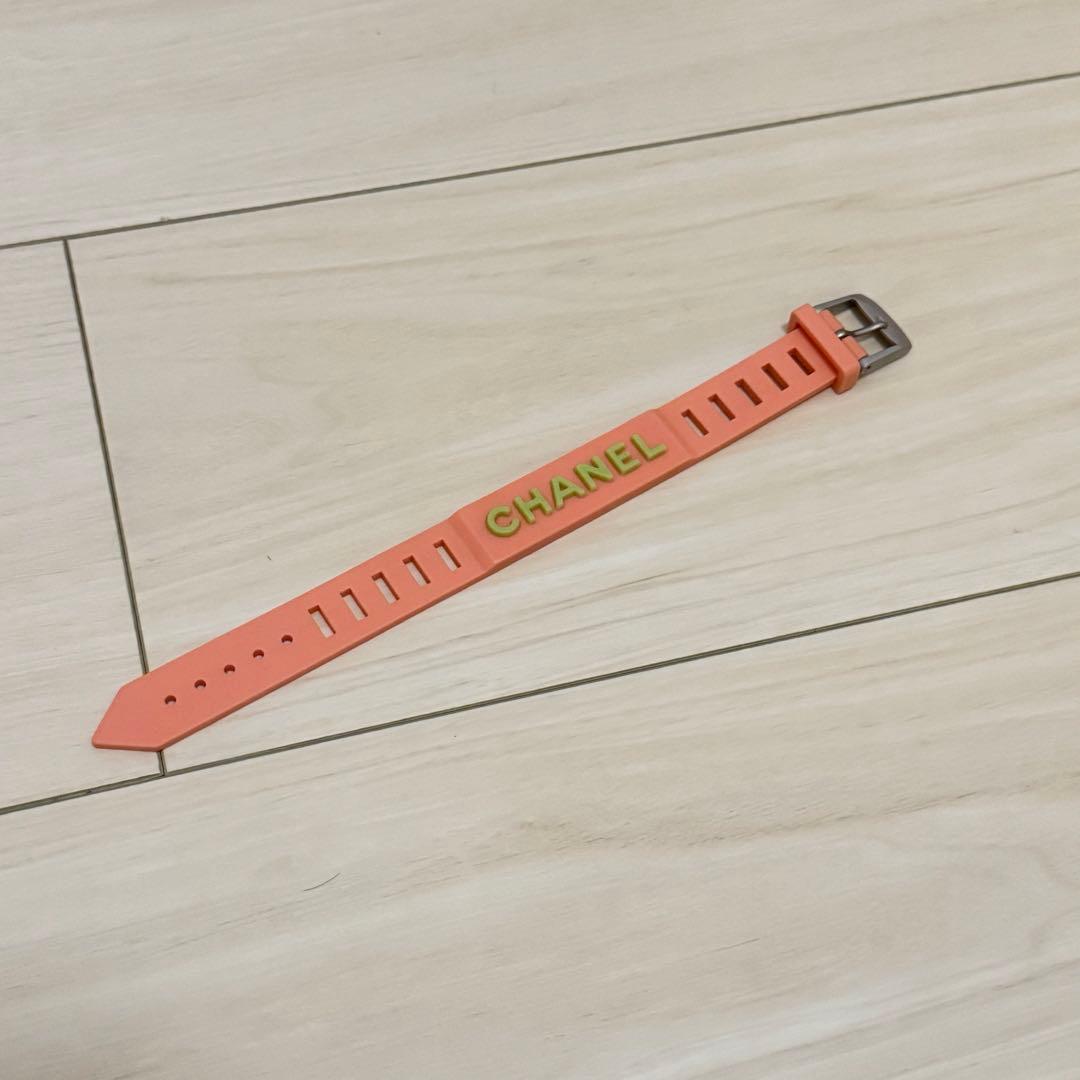 CHANEL シャネル　オレンジ ラバー　ブレスレット