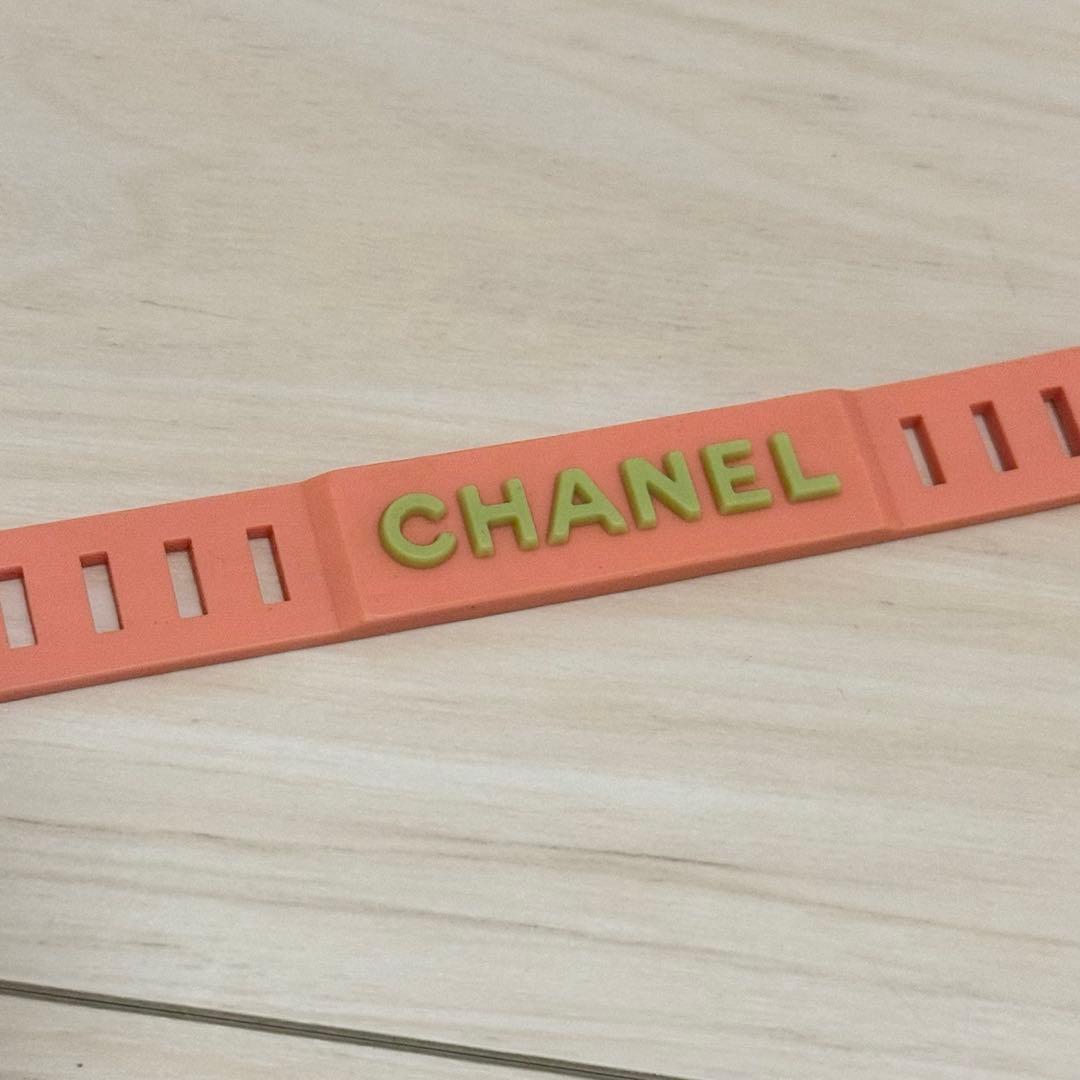 CHANEL シャネル　オレンジ ラバー　ブレスレット