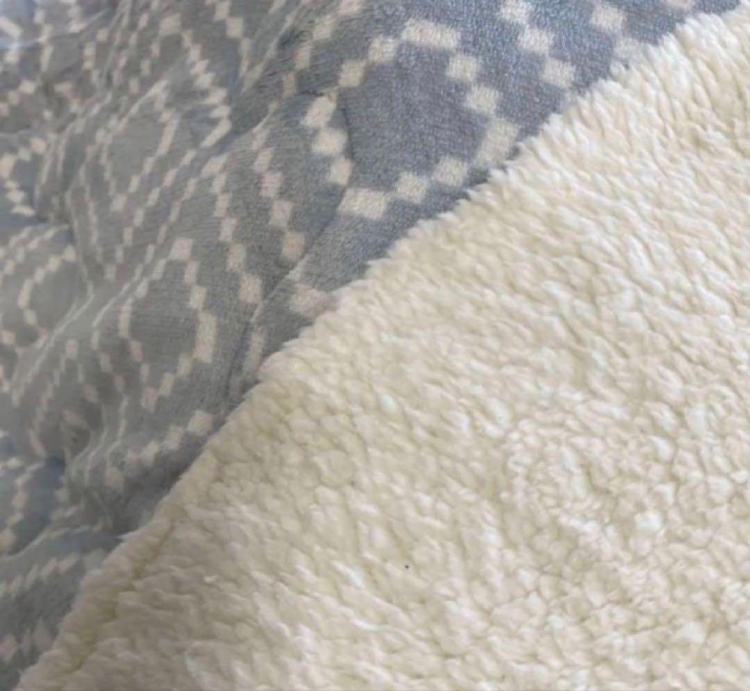 こたつ布団 円形 ホワイト グレー ボア おしゃれ 北欧 205cm